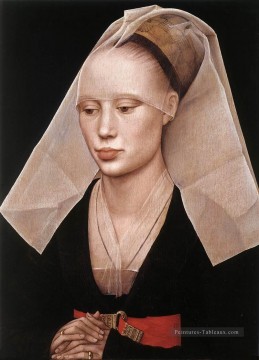  hollandais Art - Portrait d’une dame hollandais peintre Rogier van der Weyden